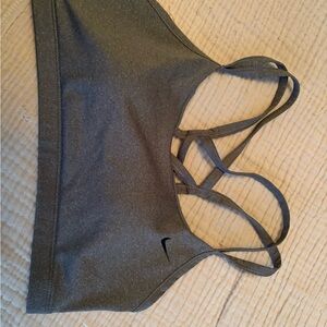Nike Grey Multi-Strap Sports Bra